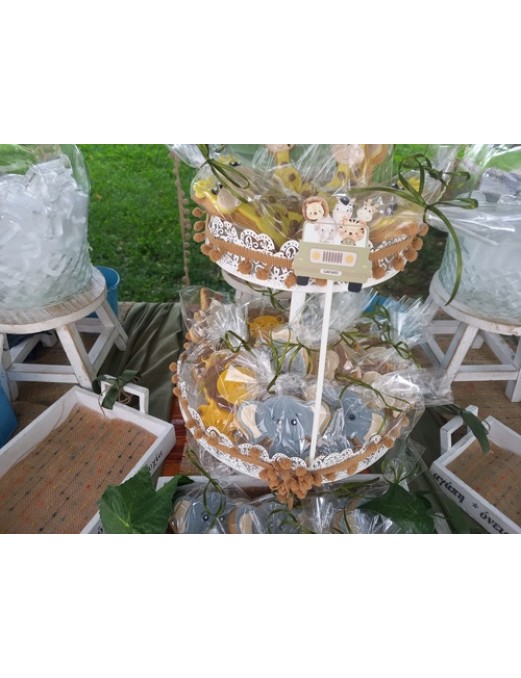 ΣΤΟΛΙΣΜΟΣ ΒΑΠΤΙΣΗΣ ΓΙΑ ΑΓΟΡΙ ΜΕ CANDY BAR  ΜΕ ΘΕΜΑ ΖΩΑΚΙΑ ΤΗΣ ΖΟΥΓΚΛΑΣ BOΗΟ