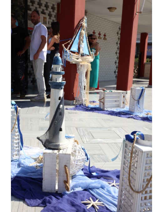 ΣΤΟΛΙΣΜΟΣ ΒΑΠΤΙΣΗΣ ΓΙΑ ΑΓΟΡΙ ΜΕ ΘΕΜΑ ΓΑΛΑΖΙΟ-ΜΠΛΕ ΚΑΡΑΒΑΚΙ