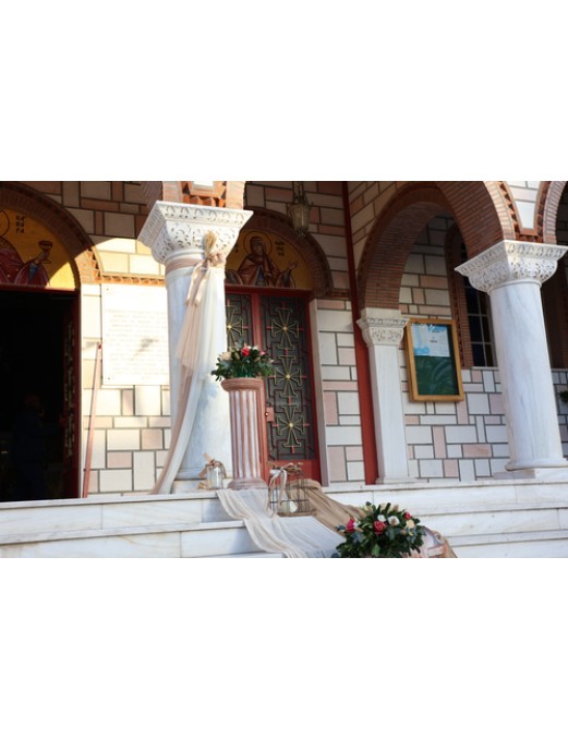 ΣΤΟΛΙΣΜΟΣ ΓΑΜΟΥ ΕΚΚΛΗΣΙΑΣ ΣΕ ΧΡΩΜΑΤΑ ΛΕΥΚΟ-ΜΠΕΖ