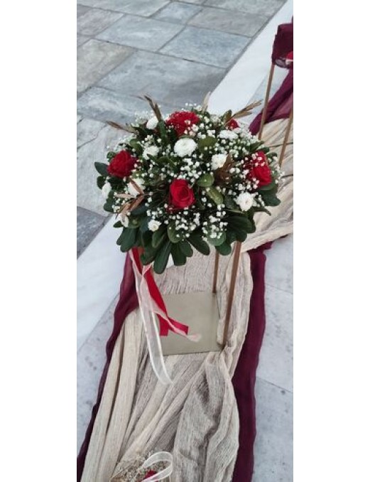 Στολισμός γάμου με τριαντάφυλλα 