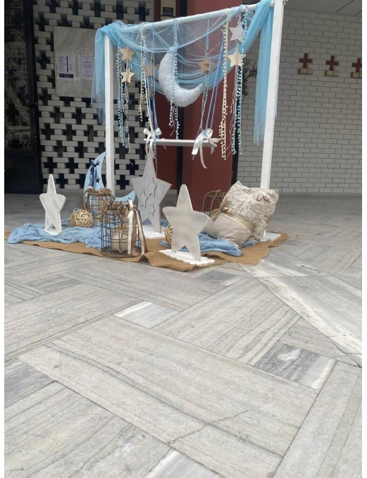 Στολισμός γάμου βάπτισης με θέμα αστεράκι 