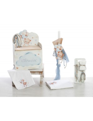 Βαπτιστικό Πακέτο Για Αγόρι Με Θέμα Αρκουδάκι με Μπαλόνια ΣΚΒ-2531