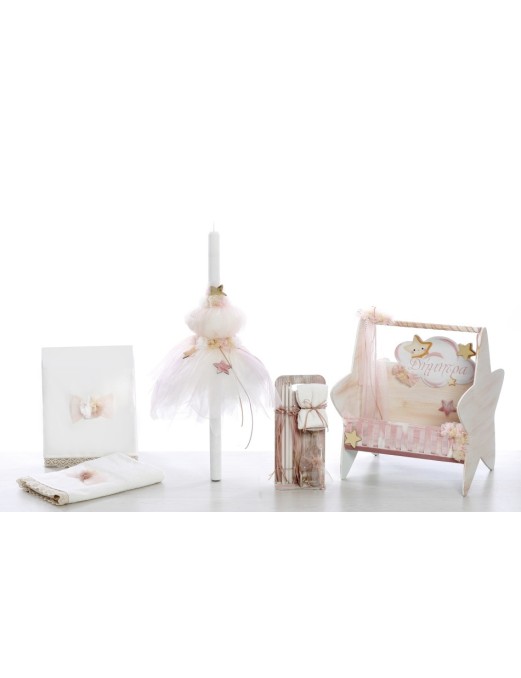 Βαπτιστικό Πακέτο Για Κορίτσι Με Θέμα Little Star ΣΚΒ 2257