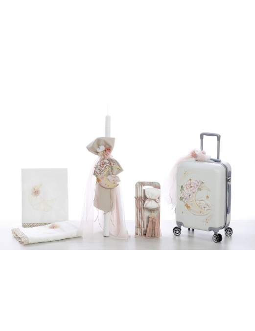 Βαπτιστικό πακέτο για κορίτσι με θέμα φεγγάρι ΣΚΒ 2271