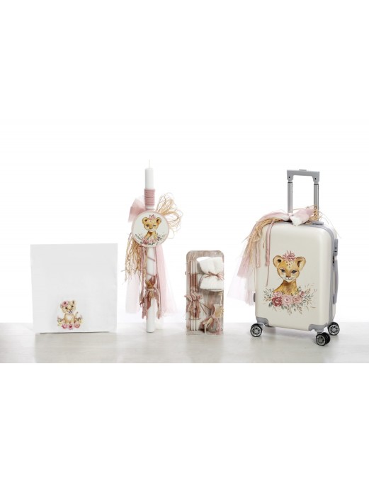 Βαπτιστικό Πακέτο Για Κορίτσι Με Θέμα Τιγράκι ΣΚΒ 2426