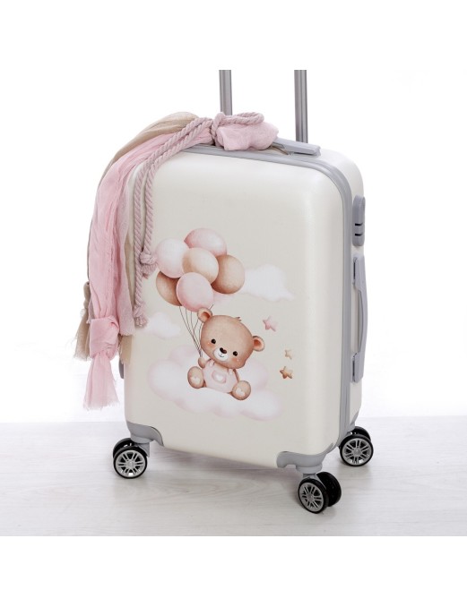 Βαπτιστικό Πακέτο Για Κορίτσι Με Θέμα Αρκουδάκι μπαλόνια ΣΚΒ 2435