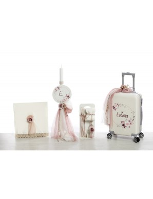 Βαπτιστικό Πακέτο Για Κορίτσι Με Θέμα Λουλούδια ΣΚΒ 2451