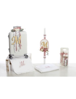 Βαπτιστικό Πακέτο Για Κορίτσι Με Θέμα Βαλίτσα Boho Floral Elegance" 2639