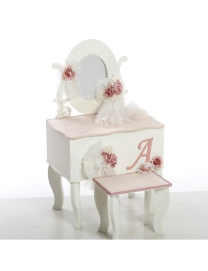 Βαπτιστικό Πακέτο Για Κορίτσι Με Θέμα Μπουντουάρ "Signature Rose" με Μονόγραμμα 2608