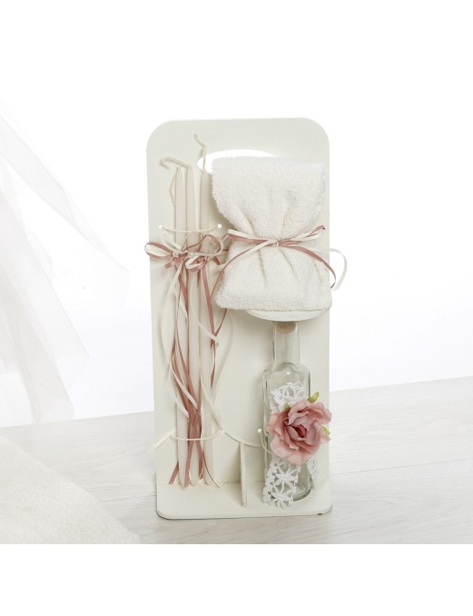 Βαπτιστικό Πακέτο Για Κορίτσι Με Θέμα Μπουντουάρ "Signature Rose" με Μονόγραμμα 2608