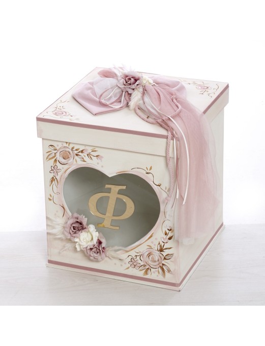 Βαπτιστικό Πακέτο Για Κορίτσι Με Θέμα Λουλούδια με μονόγραμμα ΣΚΒ 2439