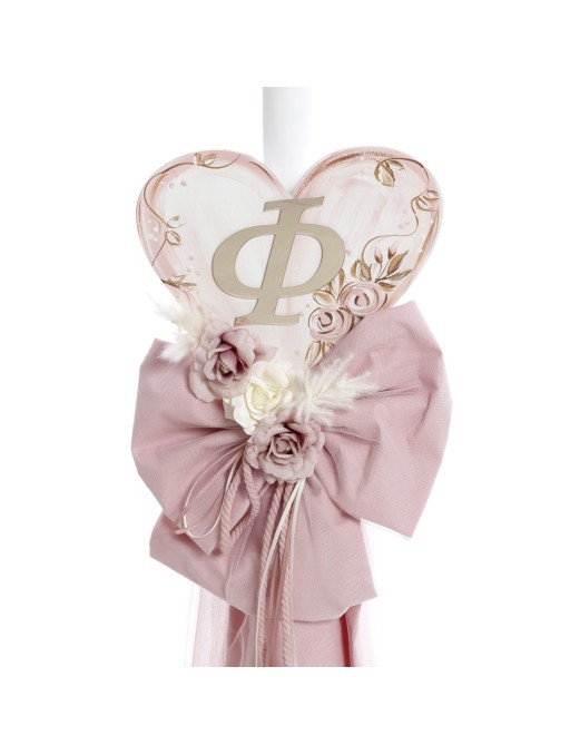 Βαπτιστικό Πακέτο Για Κορίτσι Με Θέμα Λουλούδια με μονόγραμμα ΣΚΒ 2439