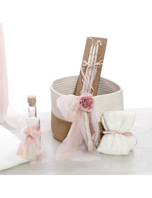 Βαπτιστικό Πακέτο Για κορίτσι με θέμα Μονόγραμμα ΣΔΣ-2523