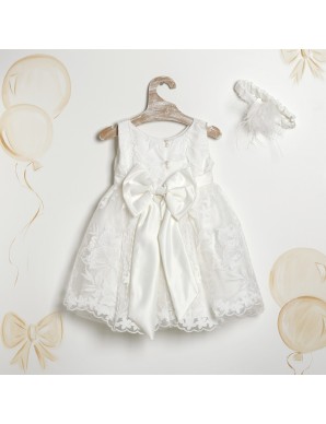 Βαπτιστικό Φόρεμα Για Κορίτσι Pure Floral Elegance" 2608