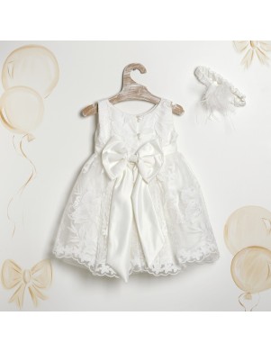 Βαπτιστικό Φόρεμα Για Κορίτσι Pure Floral Elegance" 2608