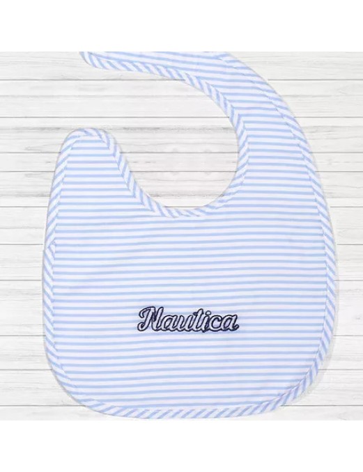 Νautica Σαλιάρα με Βέλκρο Σιέλ Ριγέ Αδιάβροχη Ύφασμα πικέ Ιταλίας 49-9740-901