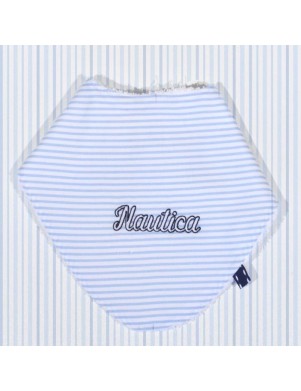 Nautica Σαλιάρα Μπαντάνα Σιέλ Ριγέ  Ύφασμα πικέ Ιταλίας 49-9747-901