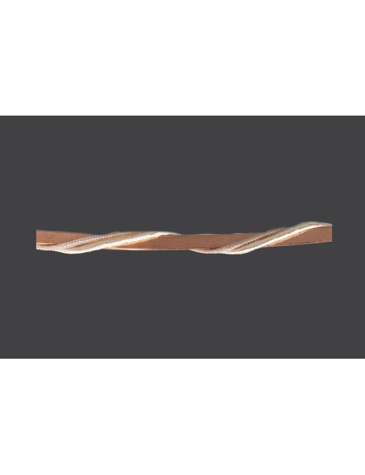 Στέφανα Γάμου ρομαντικά ροζ βέργα μόκα σκοινάκια και δαντέλα στο δέσιμο S332990