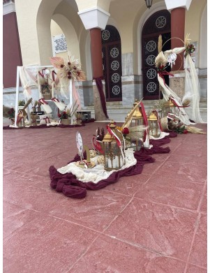 ΣΤΟΛΙΣΜΟΣ ΒΑΠΤΙΣΗΣ ΓΙΑ ΚΟΡΙΤΣΙ ΜΕ ΘΕΜΑ ΚΟΚΚΙΝΟ ΤΡΙΑΝΤΑΦΥΛΛΟ