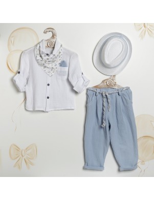 Βαπτιστικό Κουστούμι Αγοριού "Sky Sea Explorer" 2623