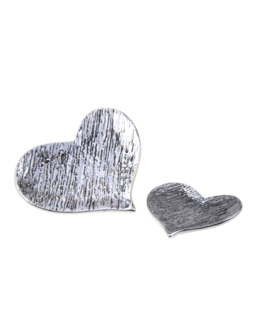 Μπομπονιέρα Γάμου-Βάπτισης Καρδιά Πιατάκι Χρυσό Διακοσμητικό  2214-5