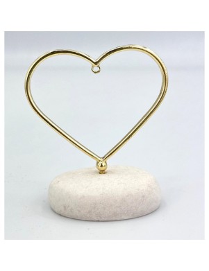 Μπομπονιέρα Γάμου ΧΡΥΣΗ ΚΑΡΔΙΑ ΜΕ ΚΡΙΚΟ ΣΕ ΒΟΤΣΑΛΟ ΒΑ55 