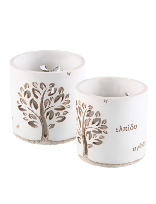 Μπομπονιέρα Γάμου Χειροποίητη Δέντρο της Ζωής Ευχών Κηροπήγιο 808 01790