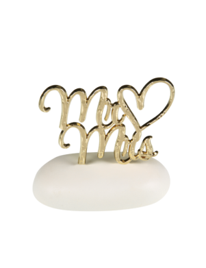 Μπομπονιέρα Γάμου Mr & Mrs σε Βότσαλο 8908 01740 Μπομπονιέρα Γάμου Mr & Mrs σε Βότσαλο 8908 01740