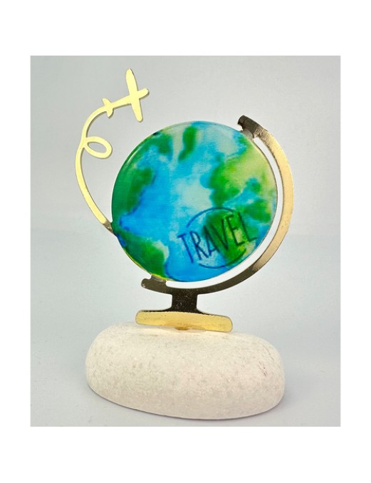 Μπομπονιέρα Βάπτισης ΥΔΡΟΓΕΙΟΣ ΣΦΑΙΡΑ ΣΕ ΒΟΤΣΑΛΟ ΒΑ61