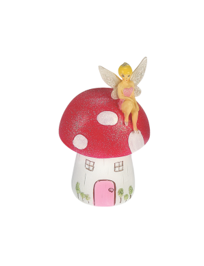 Μπομπονιέρα Βάπτισης Νεράιδα Μανιταρόσπιτο Κουμπαράς