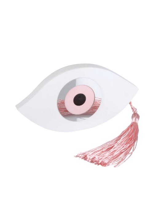 Μπομπονιέρα Βάπτισης Ματάκι Σιέλ ή ροζ Διακοσμητικό 8914Α