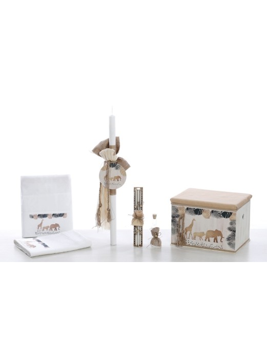 Βαπτιστικό Πακέτο Για Αγόρι Με Θέμα ζωάκια της ζούγκλας ΣΚΒ 2264